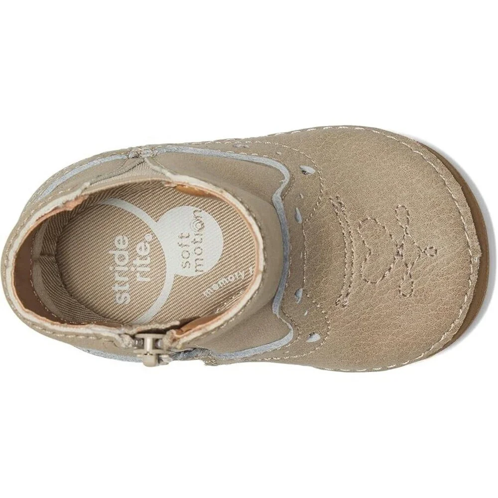 Stride Rite Gigi BG038501 Boots Toddler US 3.5 Brown Leather Memory Foam ZOGG679